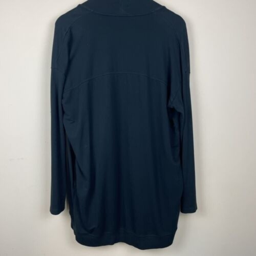 Banana Republic Baby Terry Cardigan/Long Sleeves/ Open/ Black/ Size M - Picture 5 of 8